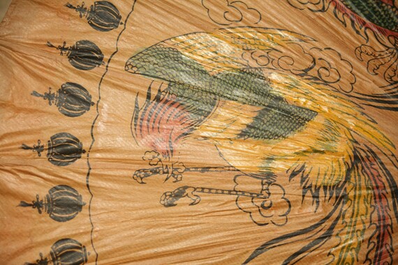Vintage, Oriental, Beautiful Vintage Sun Parasol,… - image 5