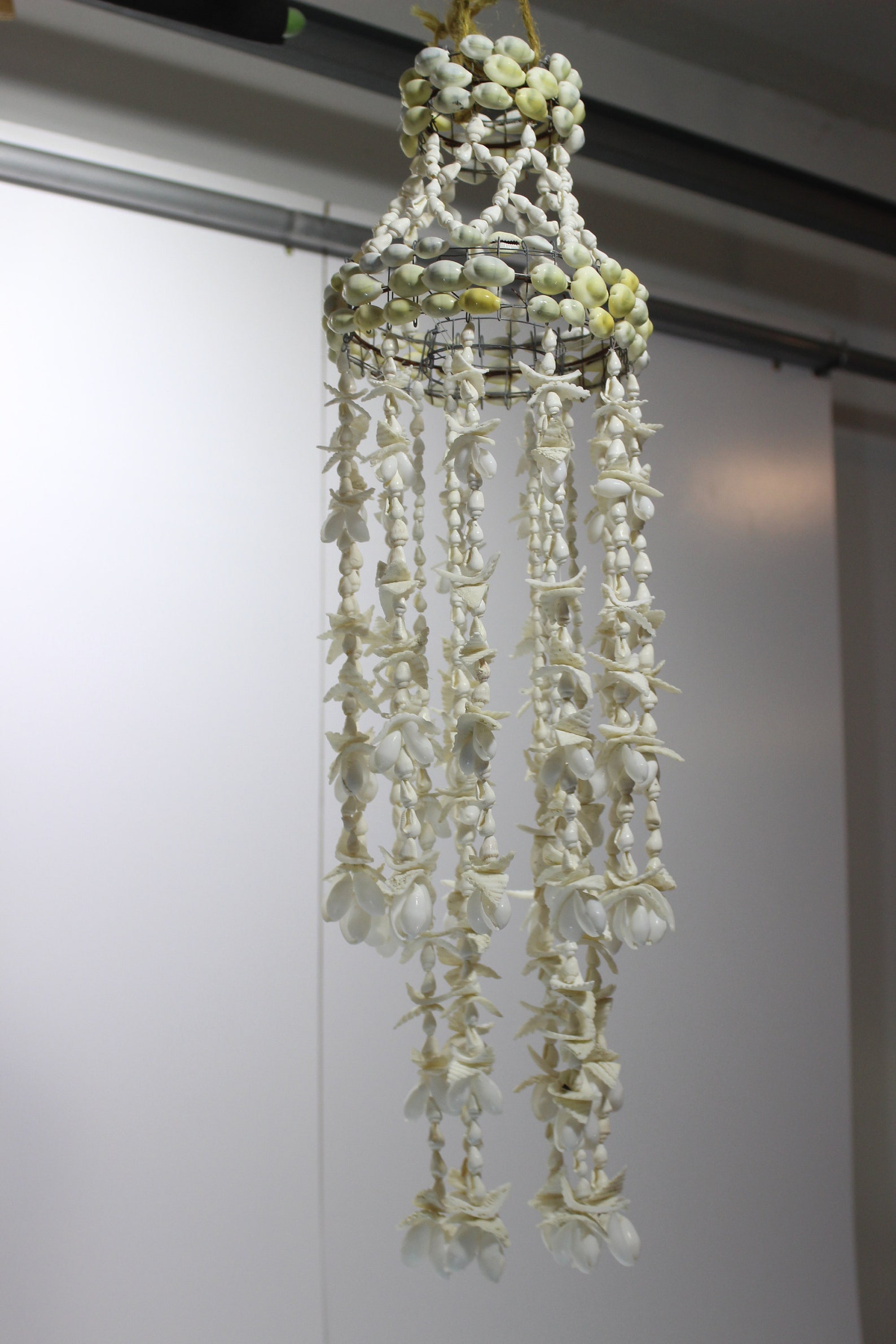 Seashell Hanging Chandelier Plant Holder Vintage Plant Etsy