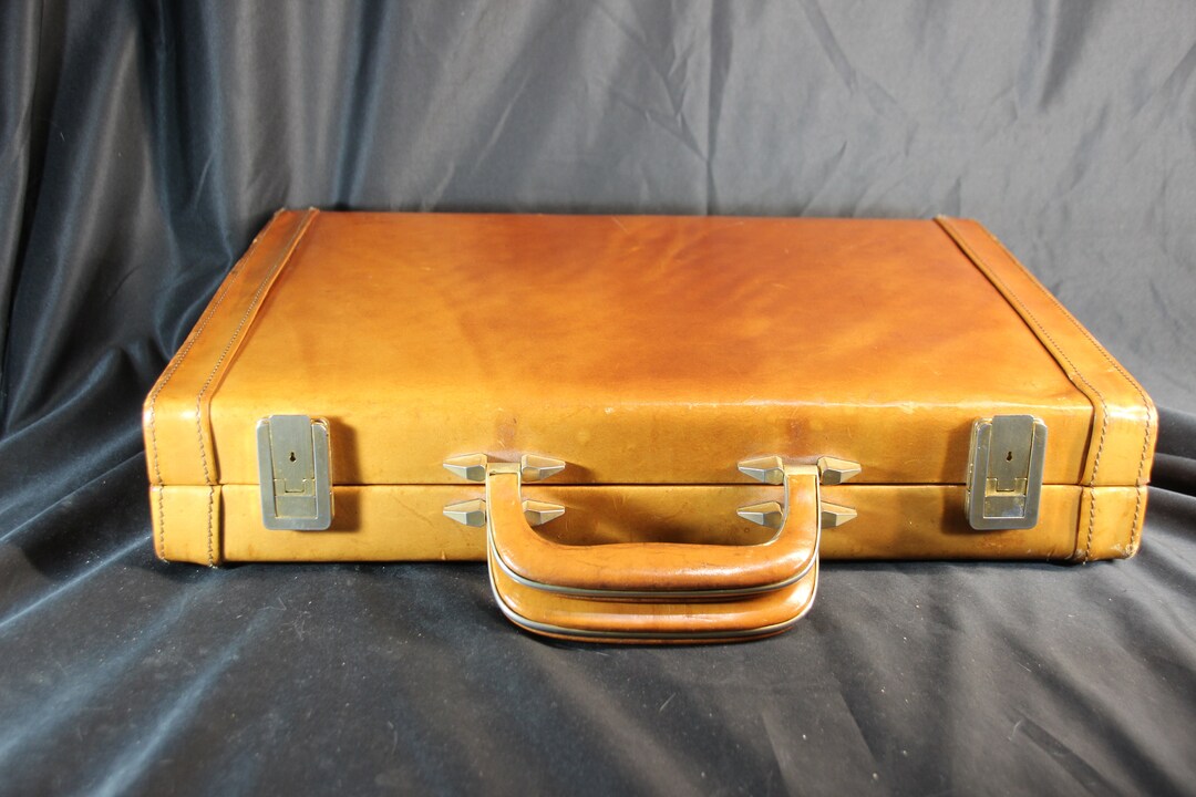 Vintage Stebco, Briefcase, File Case, Tan, Professional Bag, Steampunk