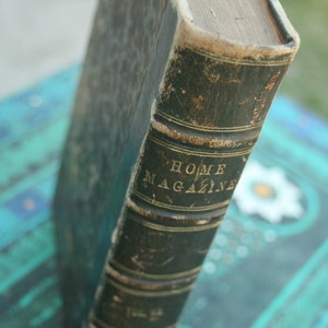 Arthur&#39;s Illustrated Home Magazine Book, 1874, Vintage Reading, Coffee Table Book, Old Advertising