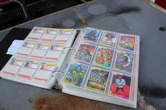 binder of doom cards Heroes Barcadia Summer Booster Pack touch finish Marvel, Comic Book Cards, Super