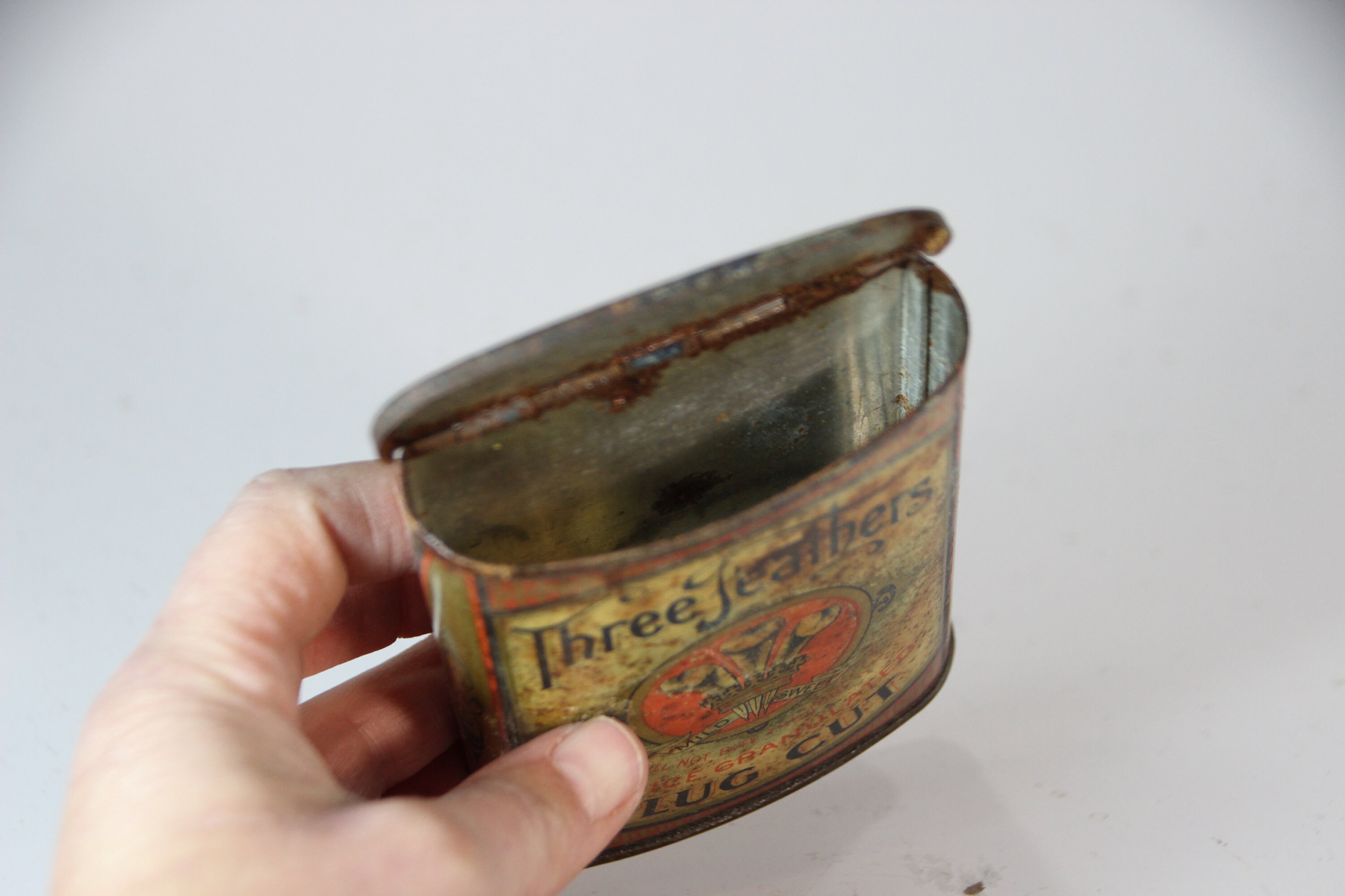 Rare, Three Feathers, Plug Cut Tobacco, Vertical Pocket, Tobacco Tin, Home  Decor, Tobacco Collectible, Gift for Him, Father's Day, for Him