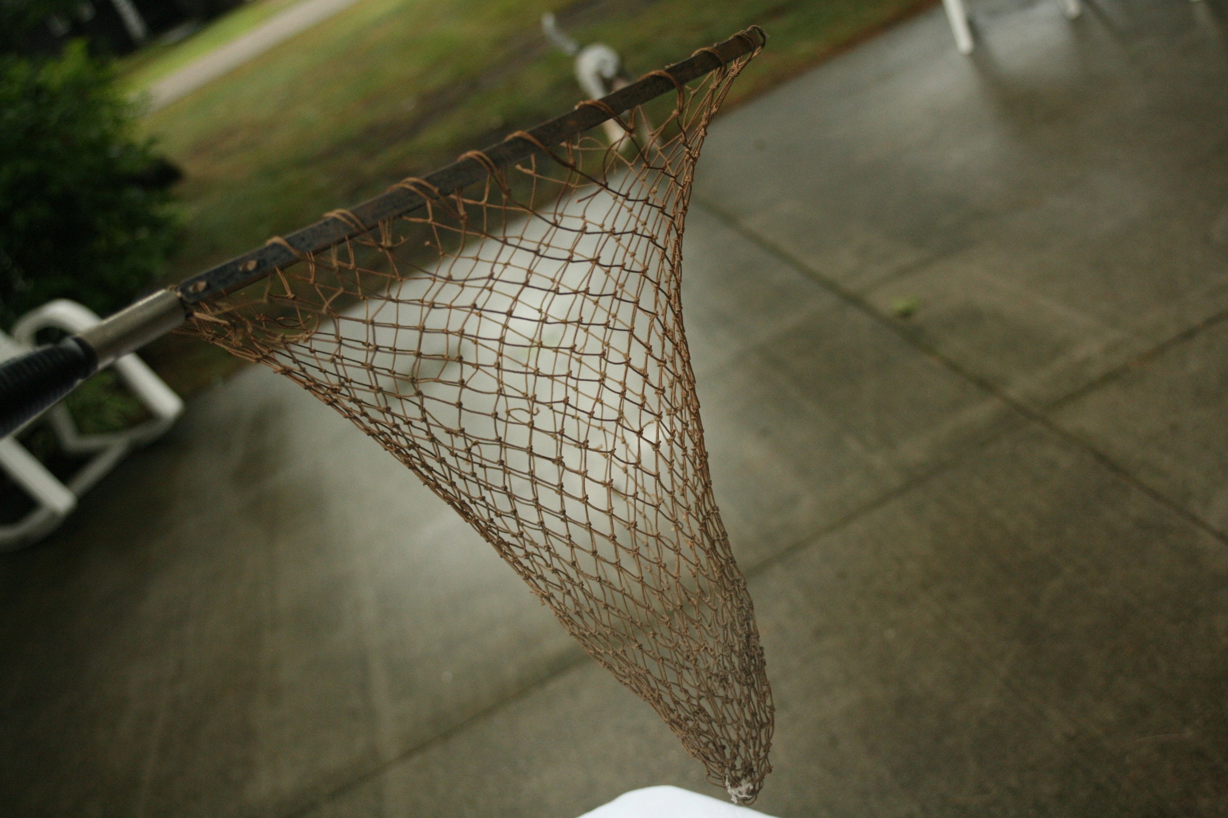 Vintage Fishing Net on Pole Nautical Decor Fall Decor Home Etsy