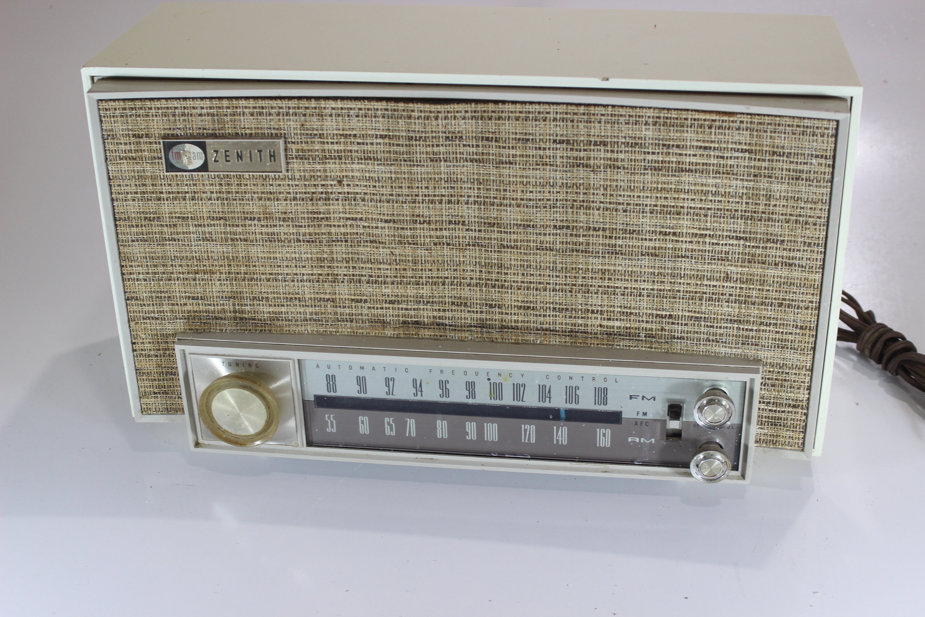 WEBCOR ラジオ　AM/FM アンティーク中古品 NEW ZX Advance With ZX FM AM Radio V-12799 Battery AC DC Power