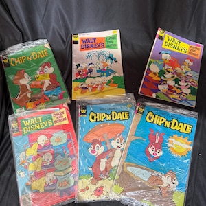 6 Walt Disney&#39;s, Donald Duck, Chip N Dale, Disney, Toys, Comics, Kids