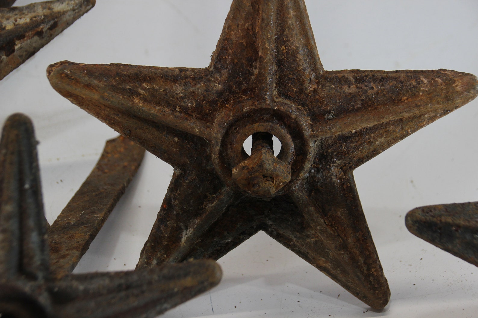 Set of 8 Star Bolts Architectural Salvaged Iron Stars Etsy