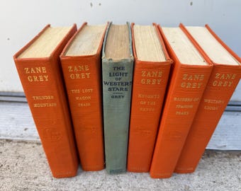 6, Zane Grey, Classic Books, Western Books, Library, Old Books, Westerns, Wild West, Famous Westerns, American Book