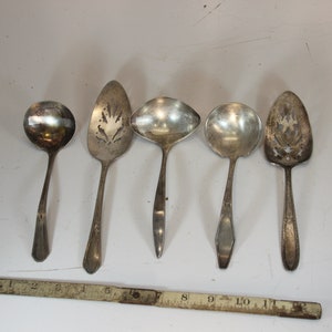 set A Mix and match silver plate serving pieces