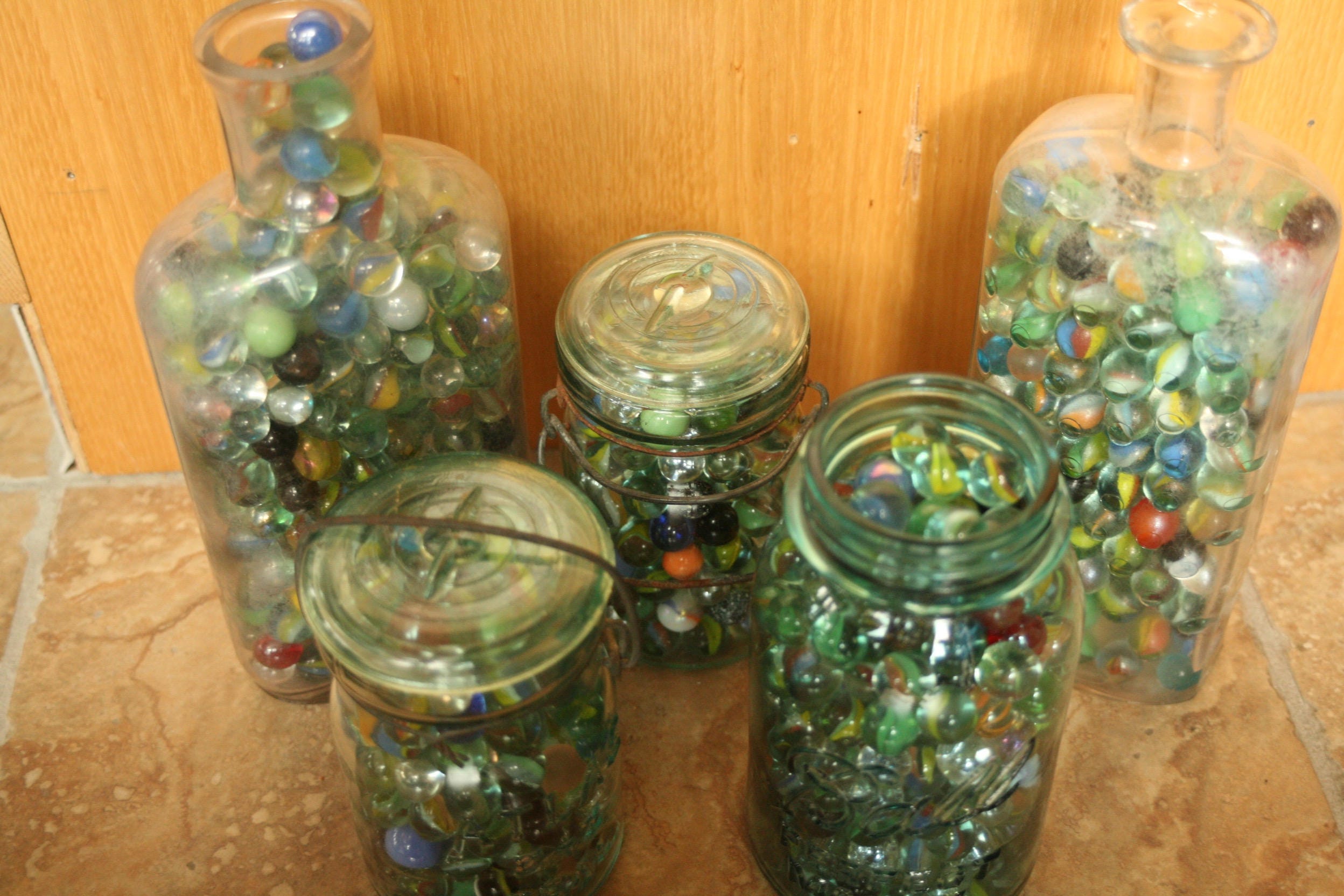 Small Glass Marbles Varies Colors Styles Home Decor Etsy