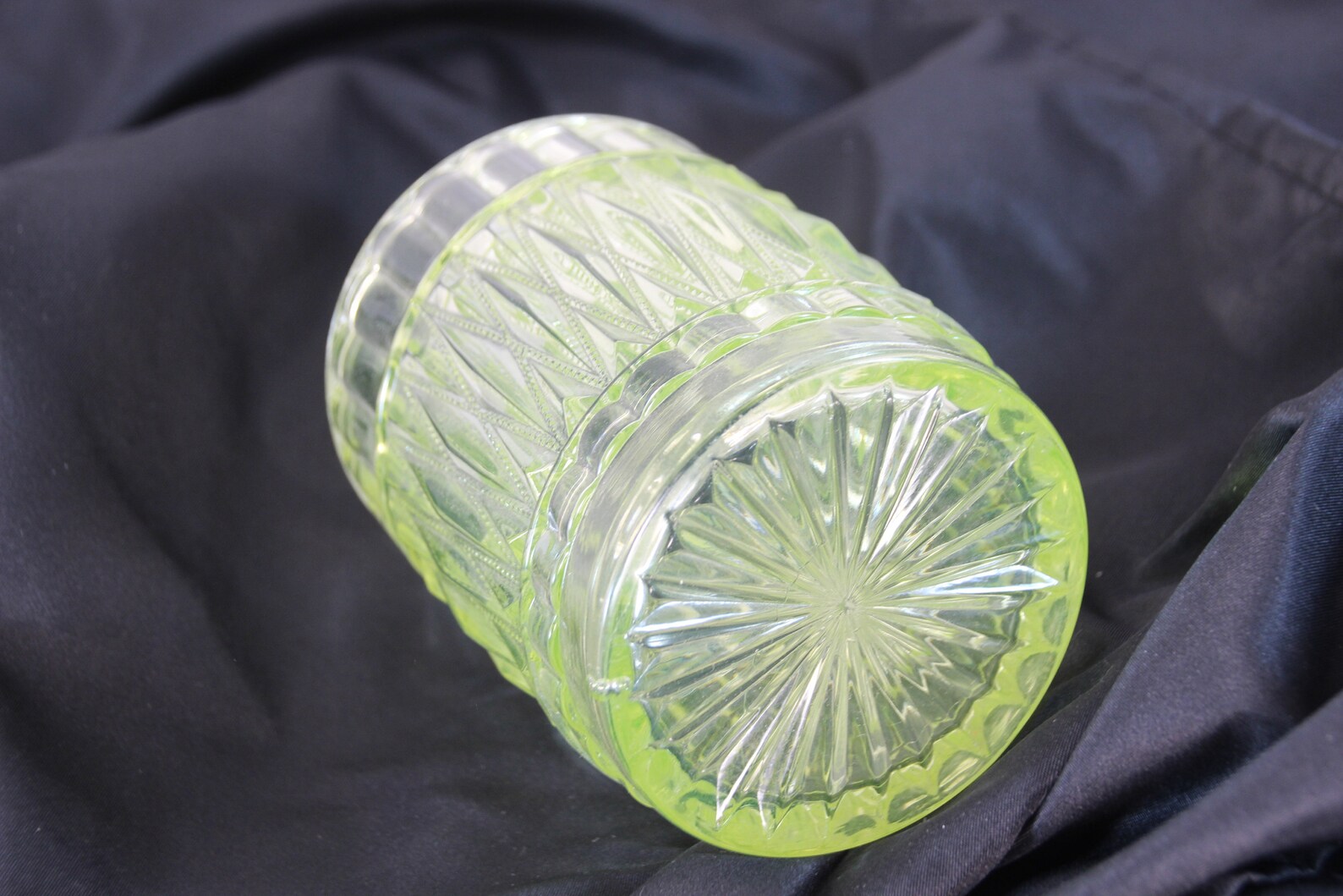 Vintage Very Rare Yellow Uranium Glass Vaseline Glass Etsy