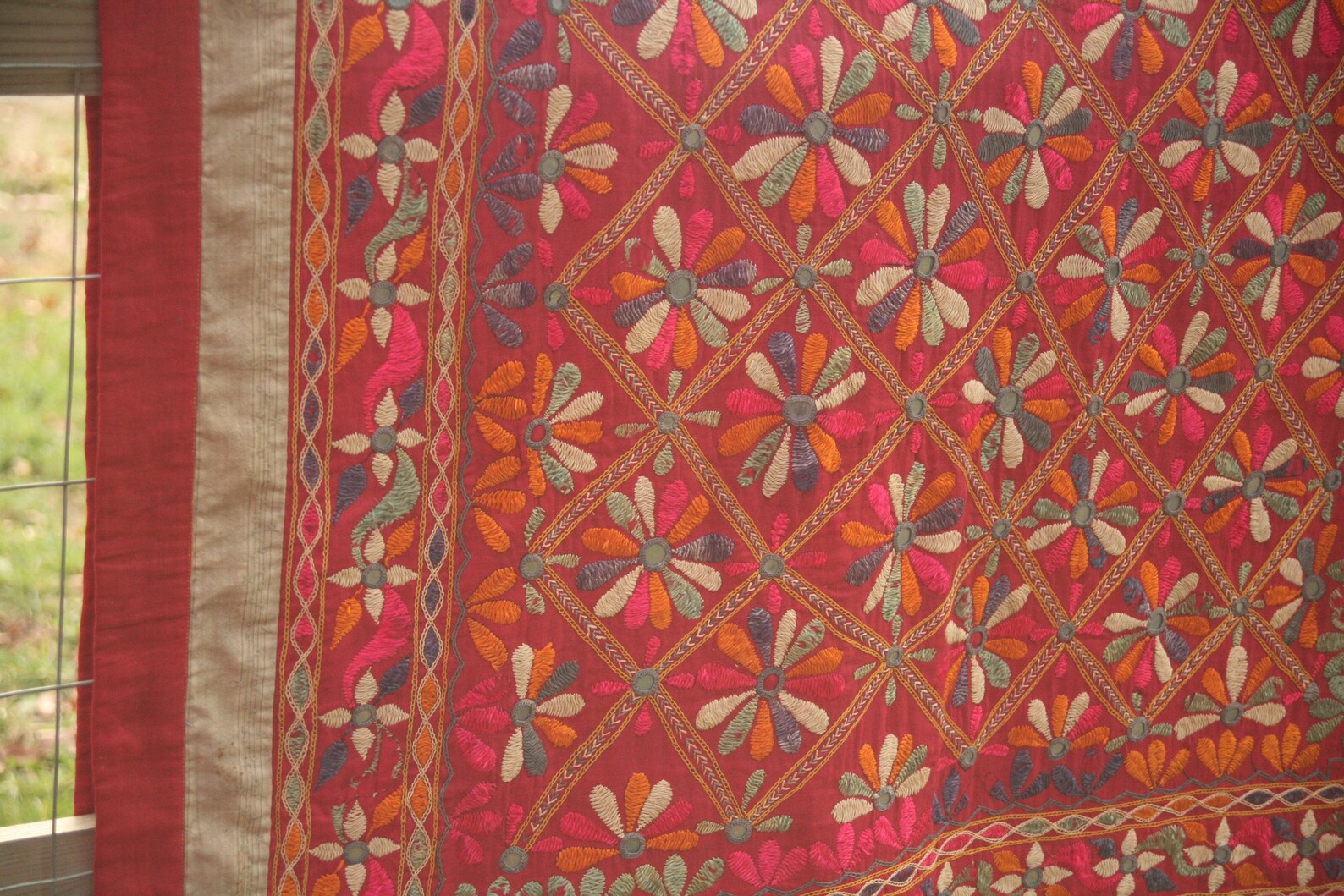 S. Iraqi Embroidering Old Arabic Blanket Arabic Quilt Etsy