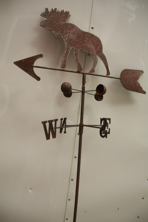 Moose Weathervane Wedding Decor Barn Primitive North Etsy