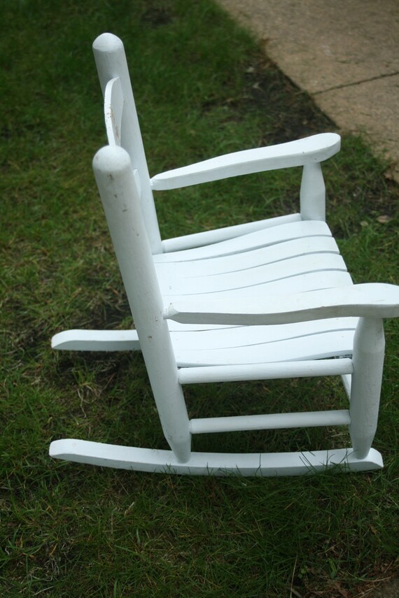 Buy Vintage Child s Adirondack Rocking Chair White Children s