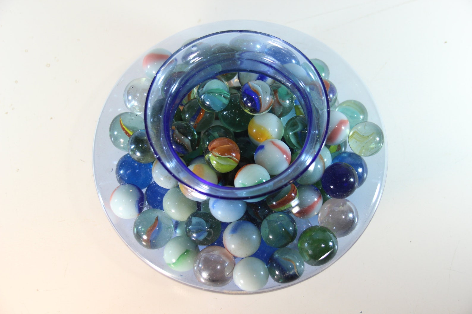 Set of 95 Vintage Shooters Glass Marbles Varies Colors Etsy