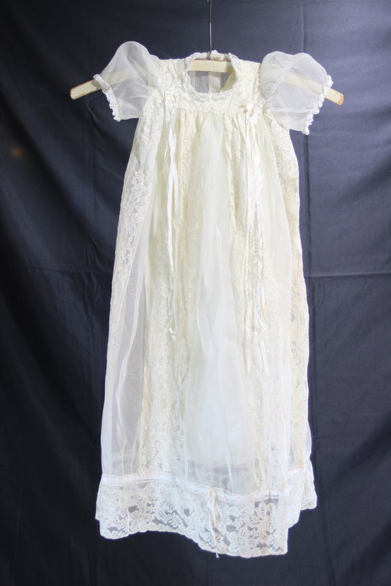 Vintage Lace, Christening Gown, Girl, Boy, 1940s, Old… - Gem