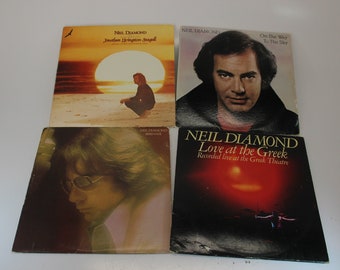 Set of 4, Neil Diamond, Lp, Record, Album, Vinyl, Classic Music,