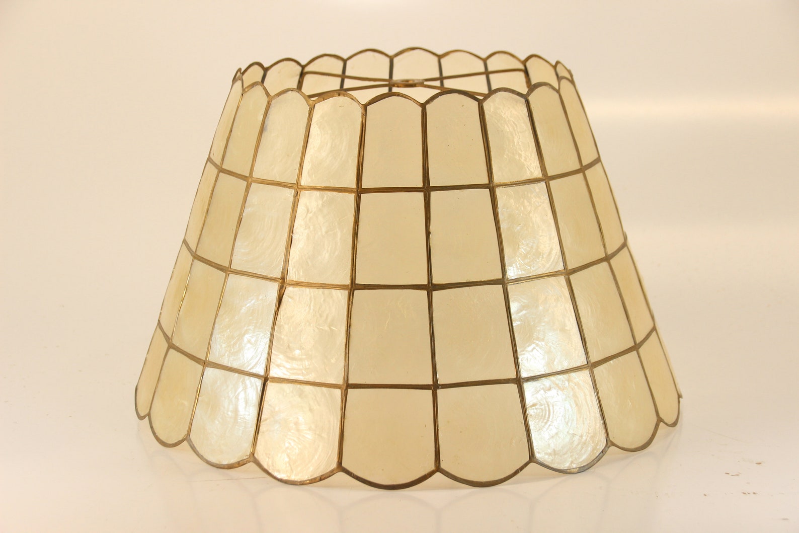 Vintage Lamp Shade Leaded Mica Light Cottage Decor Home Etsy