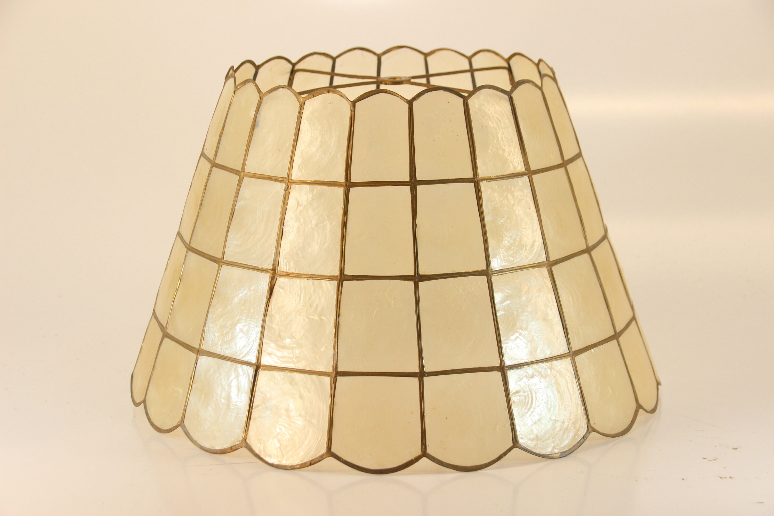 Vintage Lamp Shade Leaded Mica Light Cottage Decor Home Etsy