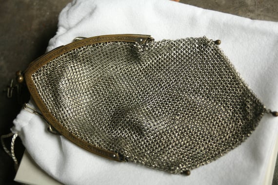 Vintage Metal 1920s Purse, Flapper Purse, Vintage… - image 3