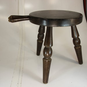 Vintage Milking Stool, Antique Stool, Small Wood Stool, Farmhouse Stool, Small Stool, Old Stool, Farm, Cows