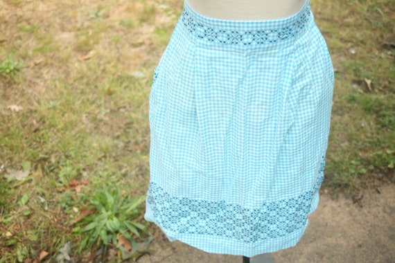 【60s Vintage】Old Apron Chicago today 60s America in Made Aprons Retro Gingham Fashioned Old Aprons