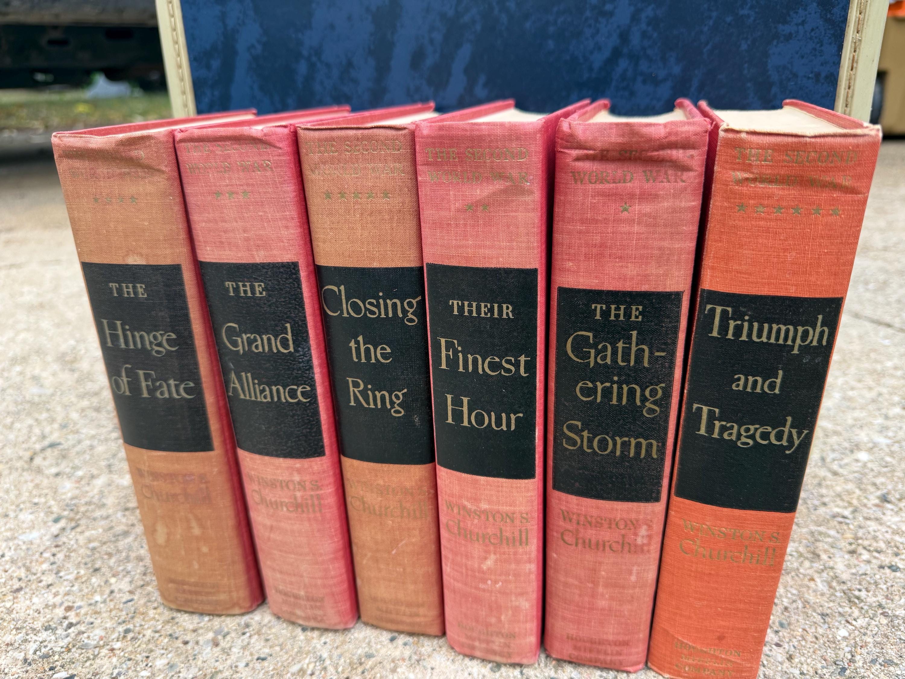Winston Churchill Book Set - Etsy