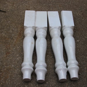 Vintage Table Legs, White Chair Legs, Modern Legs, 2000&#39;s, Vintage