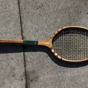 1920s, Tennis Racket, Sports Equipment, Edward Westloke Company, Leather Handle End, Sports, Bedroom Decor, Home Decor, Set Design