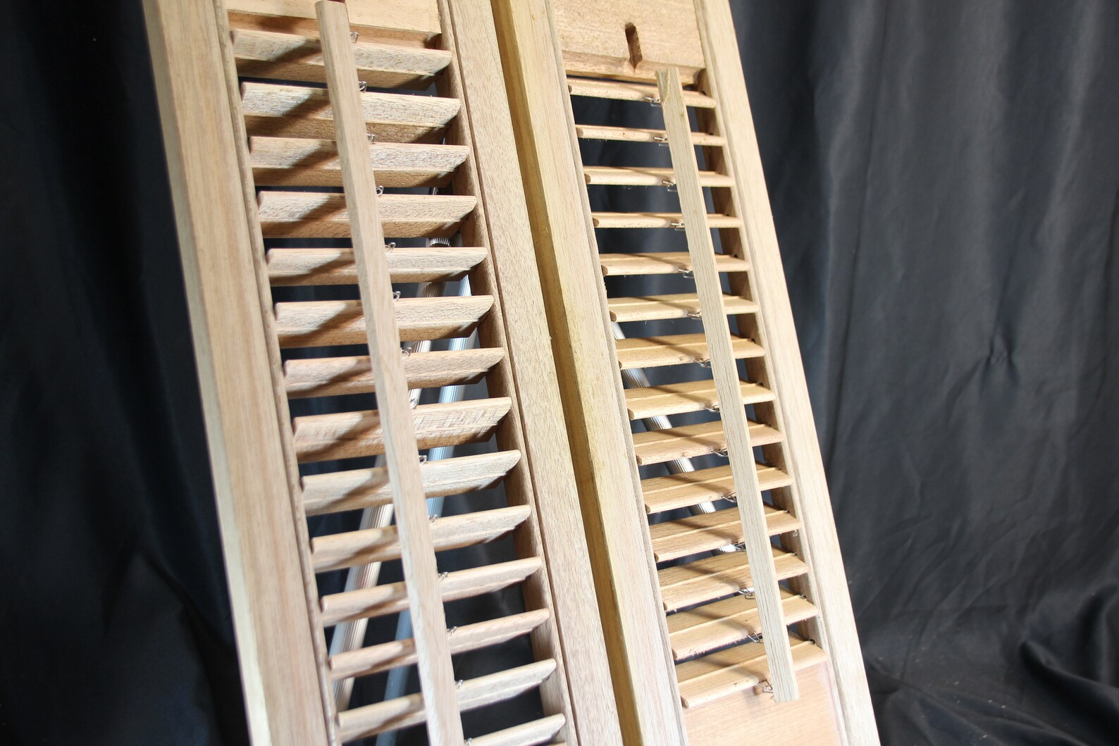 2 Vintage Wooden Shutter Lauan Moveable Shutter Like New - Etsy