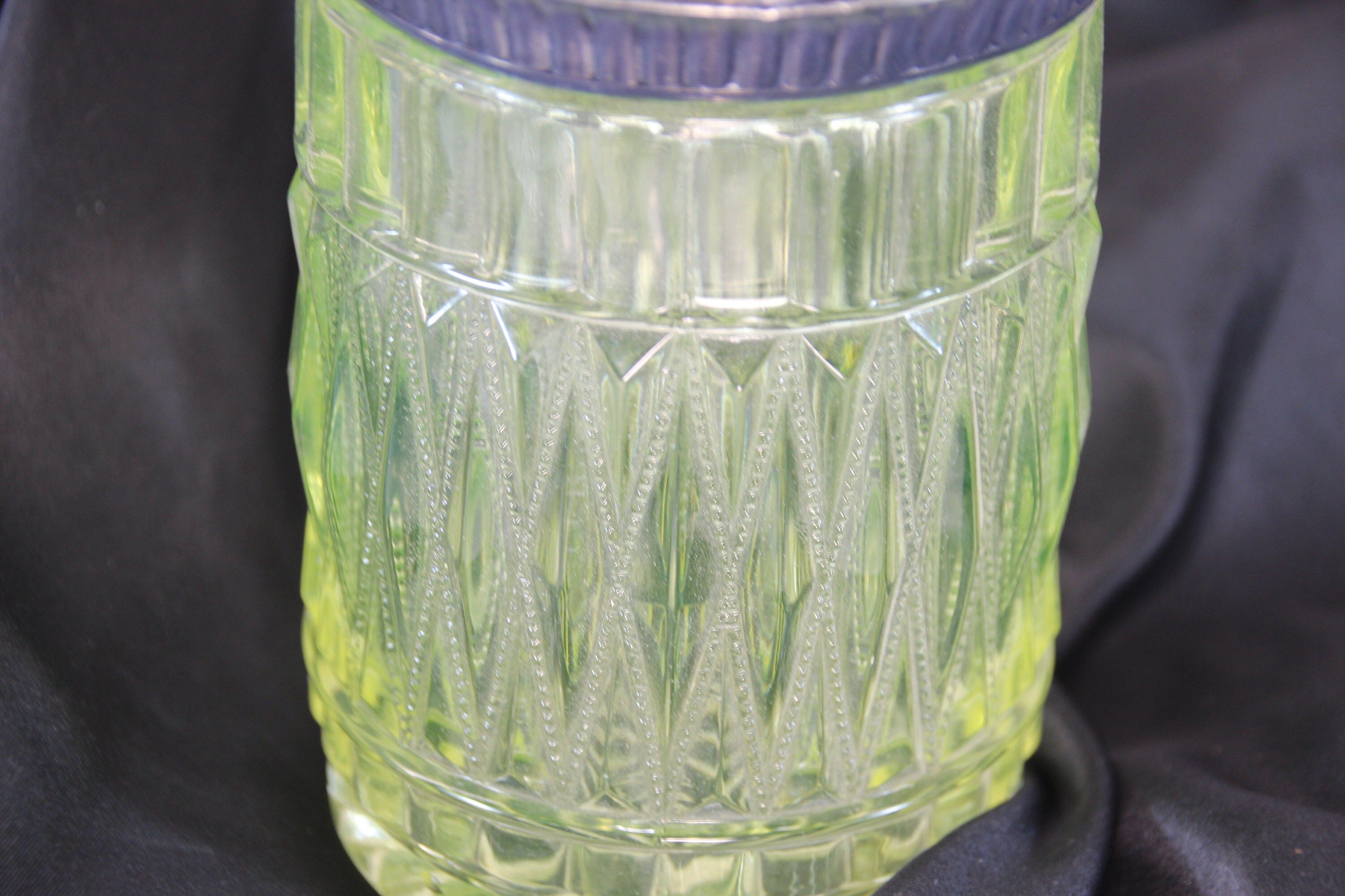 Vintage Very Rare Yellow Uranium Glass Vaseline Glass Etsy