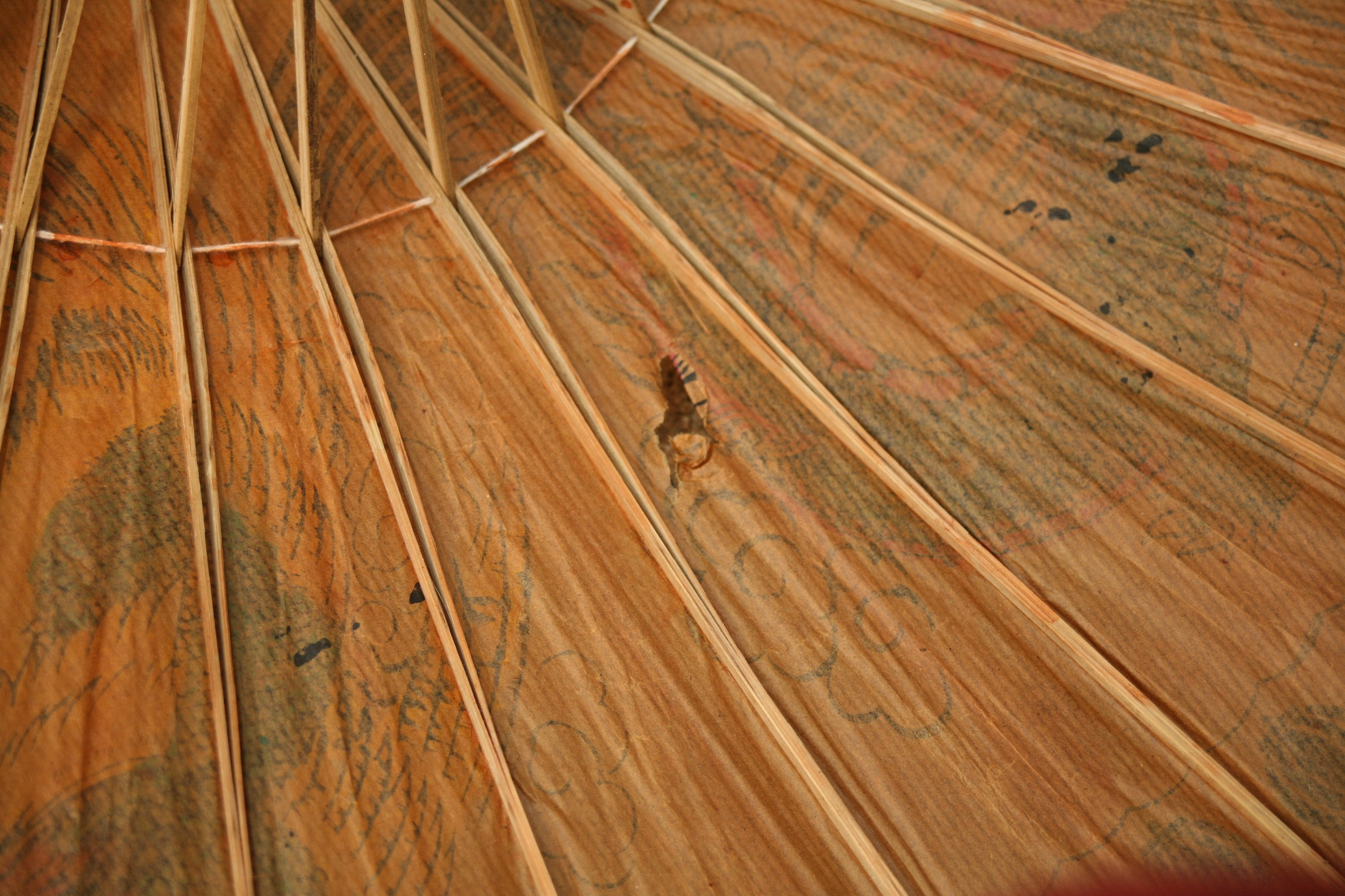 Vintage, Oriental, Beautiful Vintage Sun Parasol,… - image 7