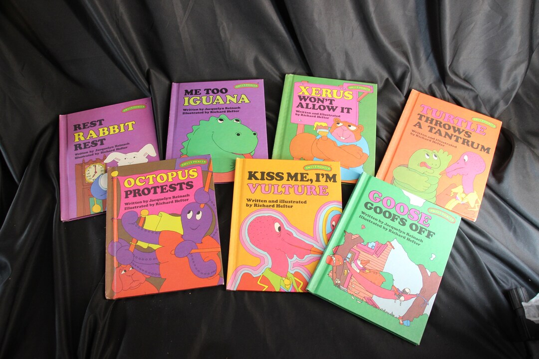 Set of 7, Vintage, Sweet Pickles, Children's Books, Picture Books