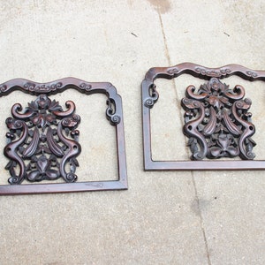 2, Antique, Rosewood Chair Backs, Architectural Salvage, Home Decor, Detailed Legs, Furniture, Furniture Project
