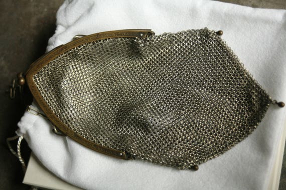 Vintage Metal 1920s Purse, Flapper Purse, Vintage… - image 1