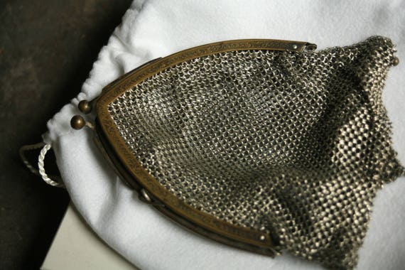 Vintage Metal 1920s Purse, Flapper Purse, Vintage… - image 7