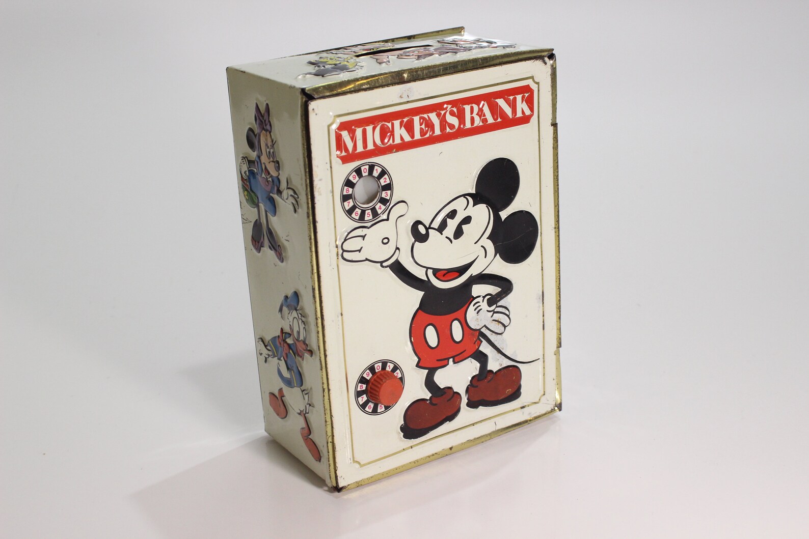 Mickey Mouse Bank 1970's Metal Bank Disney Mickey Etsy