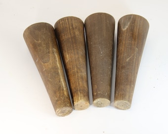 Vintage Turned Wood Table Legs 23.5" NOS made for Magnus Organ 1960's-70's 
