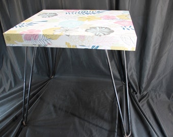 Vintage 1950s, Mid Century Record Table, Hair Pin, Columbia Record Table, Record Lover, Vinyl, Furniture, Home Decor, Dorm Room, End Table