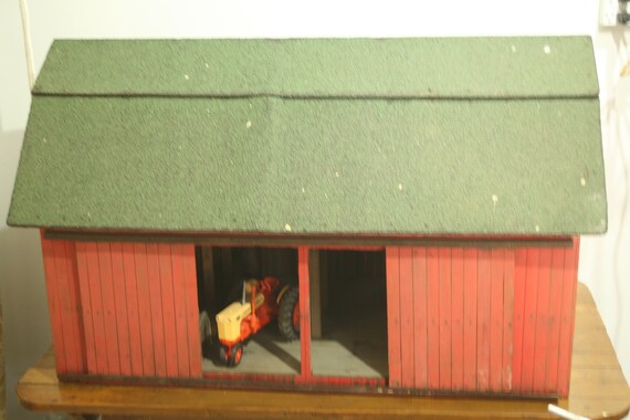 Amazing Vintage Handmade Toy Barn Replica Barn Beams Etsy