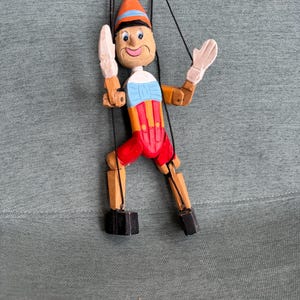 Wooden, Marionette Puppet,  Wood Puppet, Marionette Doll, Wood Carved, Pinnochio