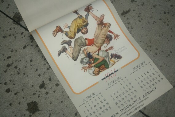 Same Calendar Year as 2018 1951 Vintage Advertising Calendar, Norman  Rockwell, Four Seasons Pin up Calendars, UNUSED, Large - Etsy Israel