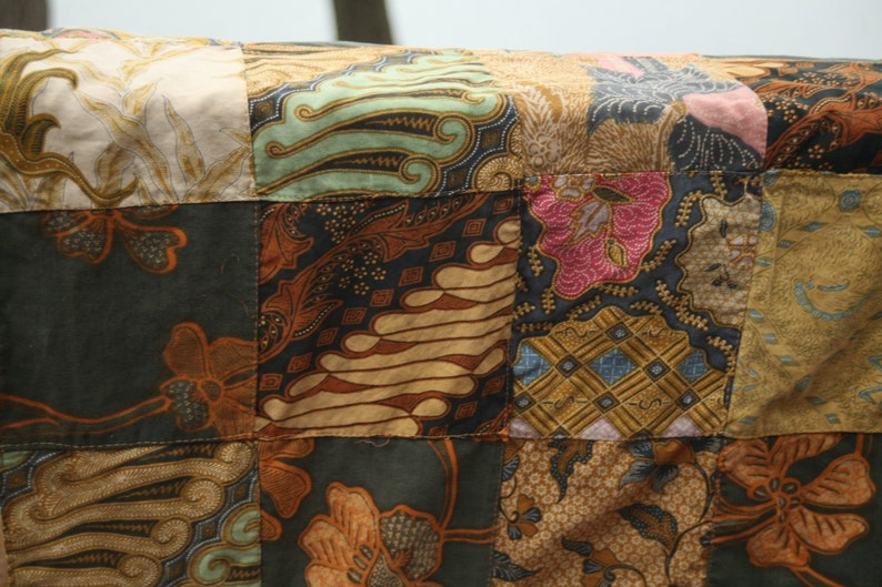 SALE Handmade Boho Patchwork Quilt Earth Tones Lap Etsy