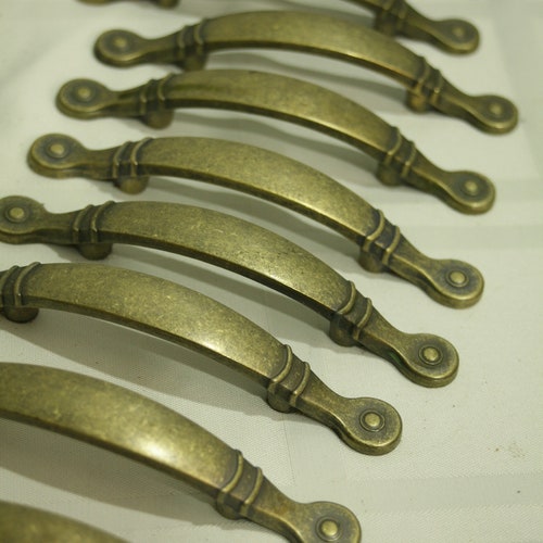 Vintage Drawer Pulls, Dresser Handles, Cabinet Handles Brass Handles, shops 1990s Pulls Furniture