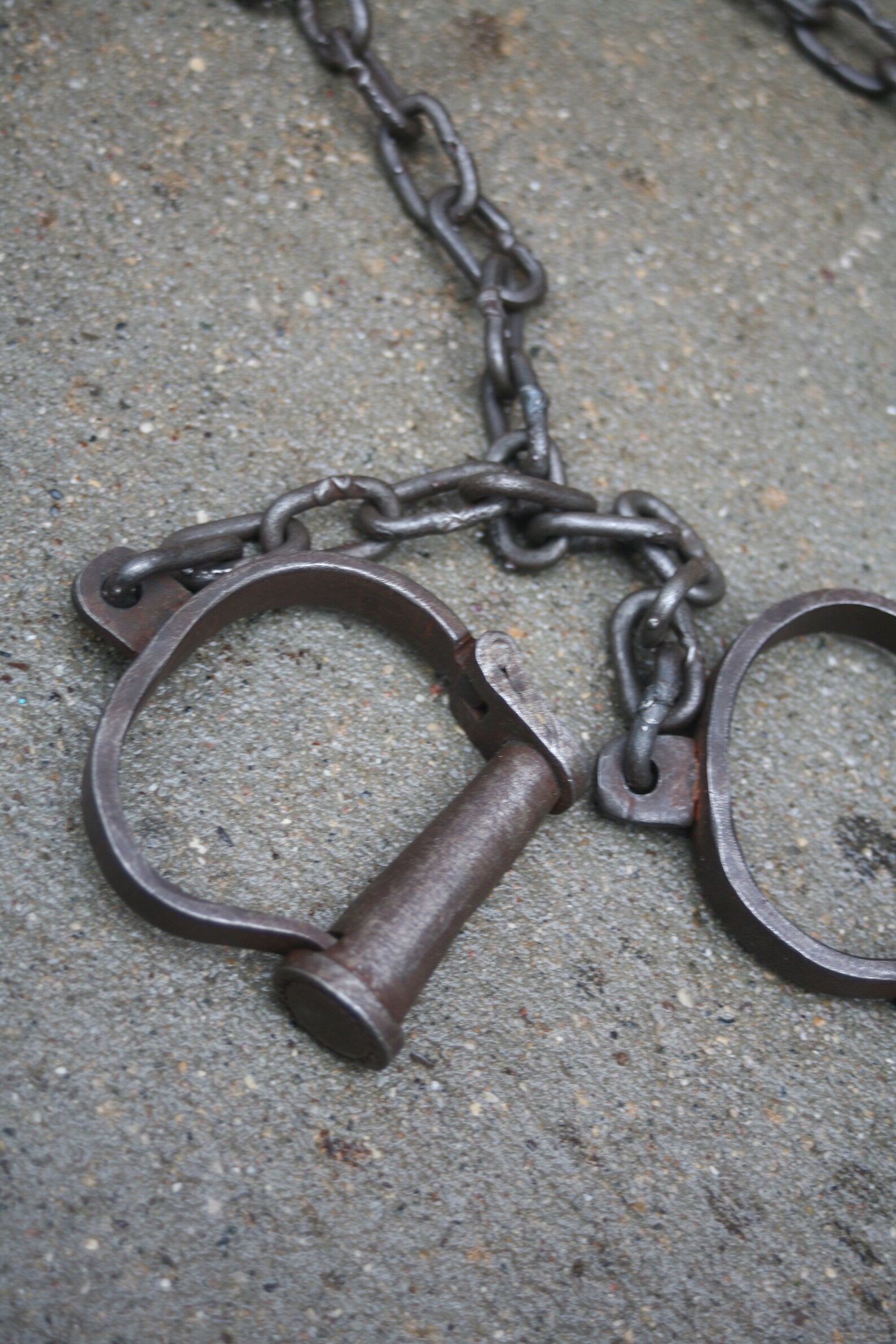 Cast Iron Antique Hand Cuffs Leg Irons Movie Play Early Etsy