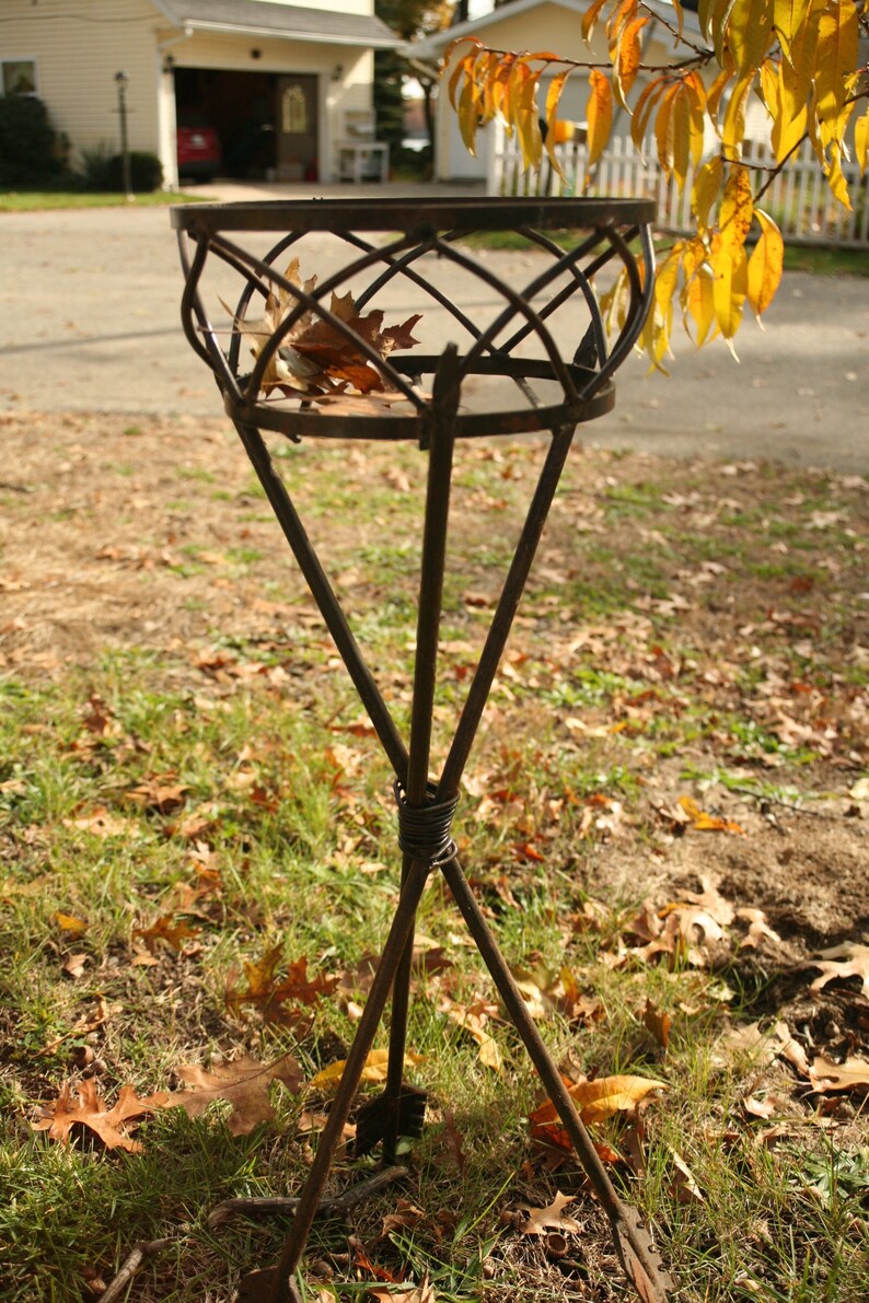 Iron Plant Stand Plant Stand Mid-Century Arrow Home Decor Garden Garden Decor Stand For Her Christmas Gift