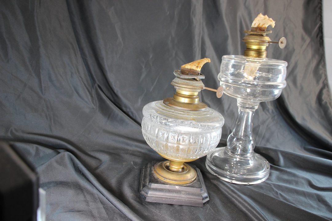 Set of 2, Eagle Burner, Oil Lamps Large, Oil Lamp, Farmhouse Decor