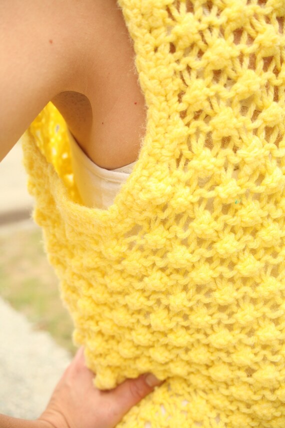 FALL SALE  - Vintage Yellow, Knit Pants, Sweater … - image 9