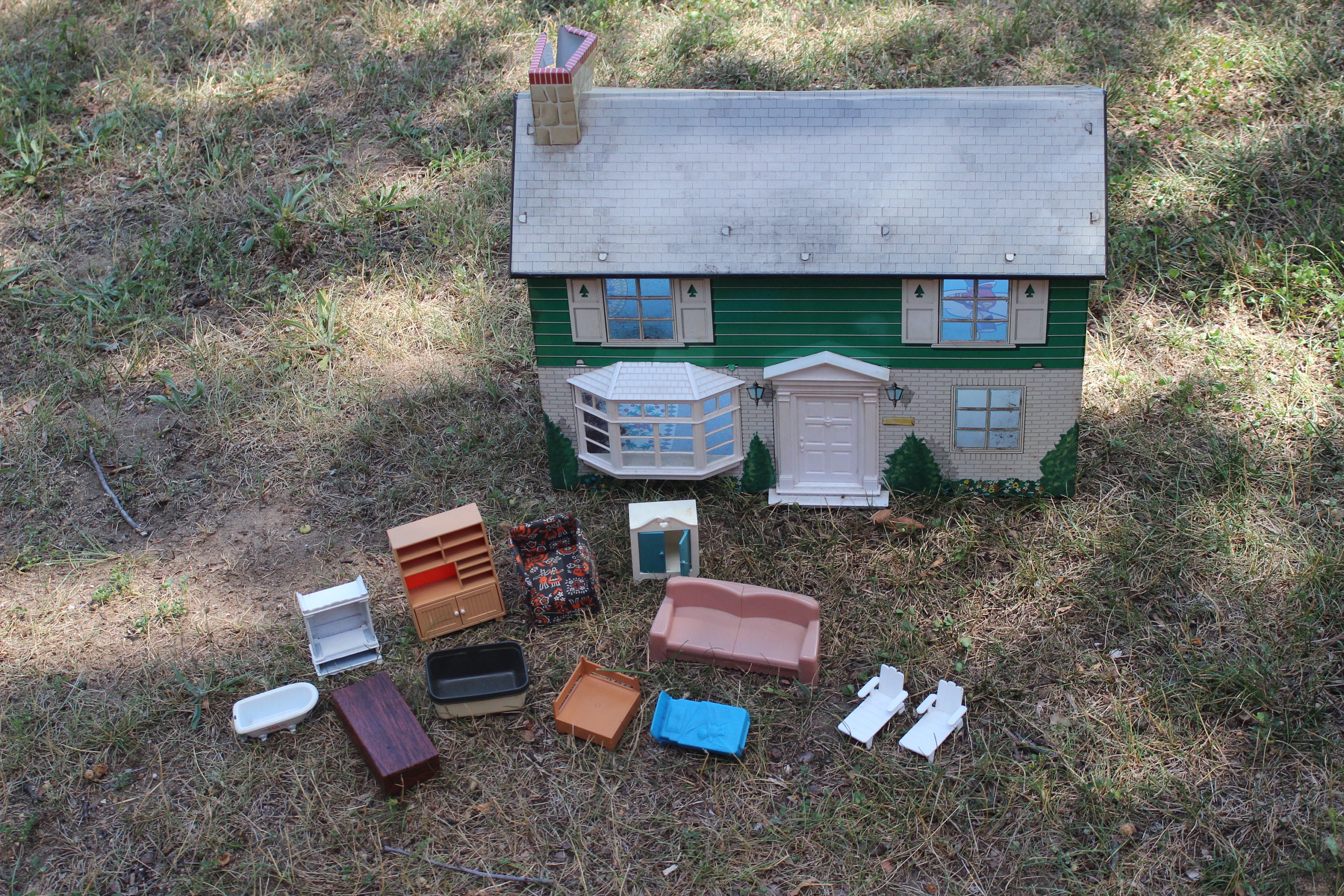 Metal Dollhouse Tin Dollhouse Vintage Dollhouse 1960 Etsy