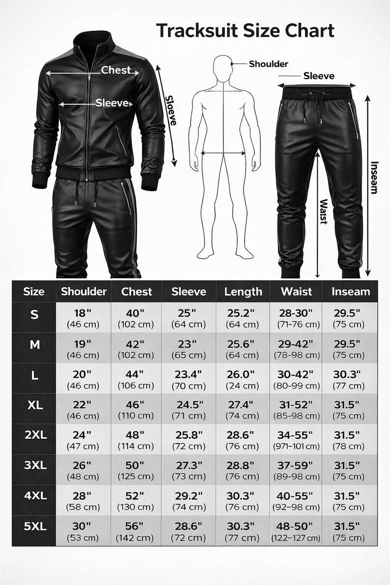Men's Real Handmade lambskin leather TrackSuits 2-Piece image 5