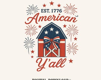 vintage americana barn png digital download gift for patriot women southern ladies americana t-shirt graphic independence day artwork
